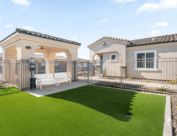 Fenced private backyards